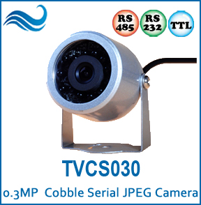 <b><b>0.3MP Vandalproof Cobble JPEG Serial Camera (TVCS030)</b></b>